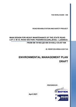 Environmental Management Plan Draft