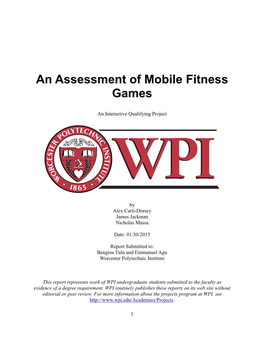 An Assessment of Mobile Fitness Games