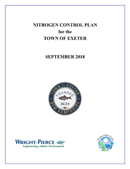 Town of Exeter Nitrogen Control Plan September 2018