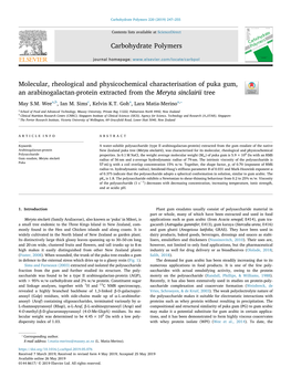 Carbohydrate Polymers 220 (2019) 247–255