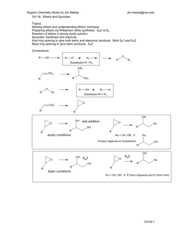 Acidic Conditions Anti-Addition Basic Conditions S 2