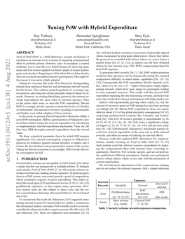 Arxiv:1911.04124V5 [Cs.CR] 4 Aug 2021 Hra O Uhecmee Oetpriiain Hsmig This Participation