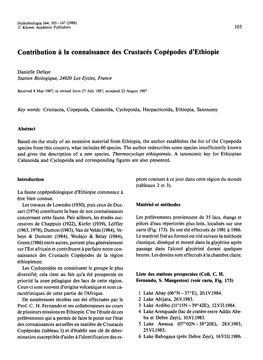 La Connaissance Des Crustacé