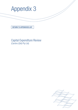 Capital Expenditure Review (Cardno (Qld) Pty Ltd)