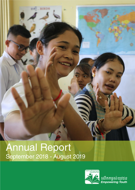 Annual Report September 2018 - August 2019 Table of Contents