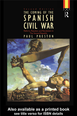 Preston, Paul, the Coming of the Spanish Civil War: Reform, Reaction and Revolution in the Second