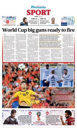 World Cup Big Guns Ready to Fire