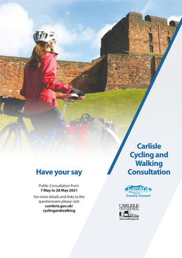 Have Your Say Carlisle Cycling and Walking Consultation