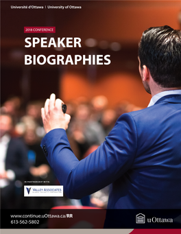 Speaker Biographies