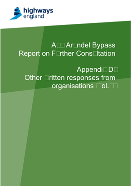 A27 Arundel Bypass Report on Further Consultation