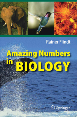 Amazing Numbers in Biology Rainer Flindt
