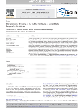 The Taxonomic Diversity of the Cichlid Fish Fauna of Ancient Lake