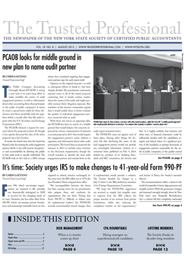 Society Urges IRS to Make Changes to 41-Year-Old Form 990-PF PCAOB