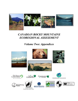 Canadian Rocky Mountains Ecoregional Assessment