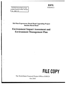 Chapter 4 Environmental Impact and Mitigation Measures