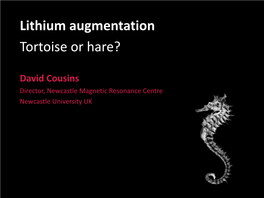 Lithium Augmentation Tortoise Or Hare?