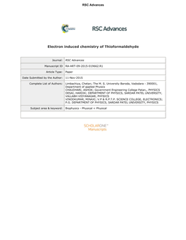 Electron Induced Chemistry of Thioformaldehyde