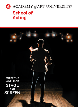 School of Acting Program Brochure