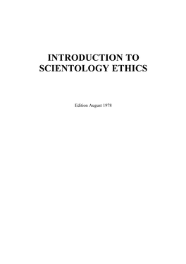 Introduction to Scientology Ethics.Pdf