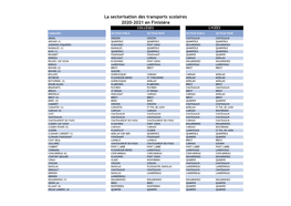 La Sectorisation Des Transports Scolaires 2020-2021 En Finistère COLLÈGES LYCÉES