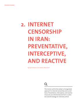 Internet Censorship in Iran: Preventative, Interceptive And