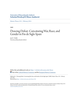 Caricaturing War, Race, and Gender in Fin De Siglo Spain Joel C