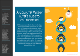 A Computer Weekly Buyer's Guide to Collaboration