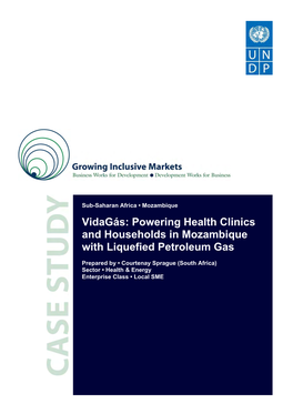 Vidagás: Powering Health Clinics and Households in Mozambique with Liquefied Petroleum Gas