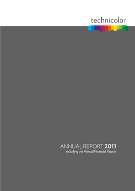 ANNUAL REPORT 2011 Including the Annual Financial Report ANNUAL REPORT 2011