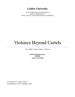Violence Beyond Cartels