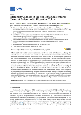 Molecular Changes in the Non-Inflamed Terminal Ileum Of