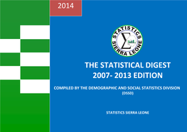The Statistical Digest 2007- 2013 Edition
