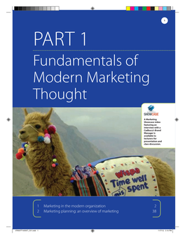 Fundamentals of Modern Marketing Thought