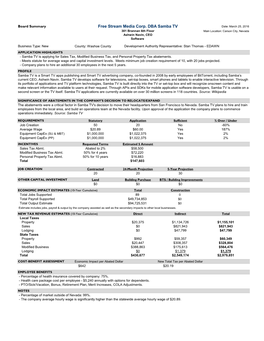 Free Stream Media Corp. DBA Samba TV Date: March 25, 2016 301 Brannan 6Th Floor Main Location: Carson City, Nevada Ashwin Navin, CEO Software