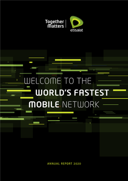 Welcome to the World's Fastest Mobile Network