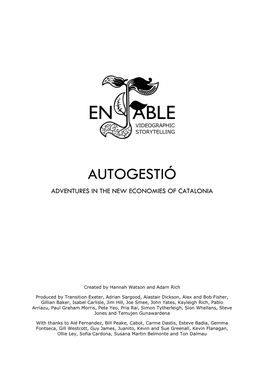 Autogestio Transcript