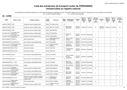 Liste Des Entreprises De Transport Routier De PERSONNES Immatriculées Au Registre National