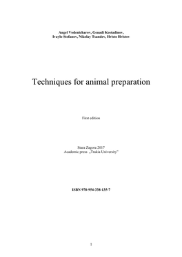 Techniques for Animal Preparation