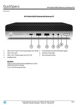 HP Prodesk 600 G4 Business Desktops Pcs