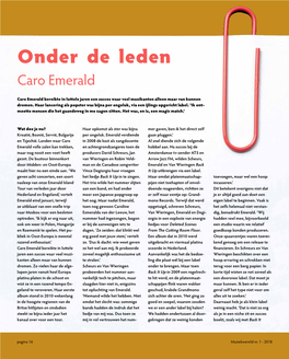 Onder De Leden Caro Emerald