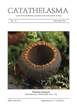 No. 13 December 2011 a Journal on Biodiversity, Taxonomy And