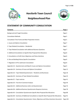 Horsforth Town Council Neighbourhood Plan