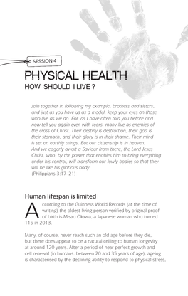 Physical Health: How Should I Live?