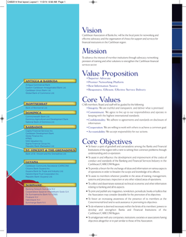 Vision Mission Value Proposition Core Values Core Objectives