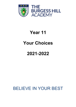 Year 11 Your Choices 2020-2021