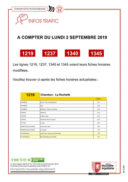 A Compter Du Lundi 2 Septembre 2019