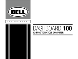 Dashboard 100 12-FUNCTION CYCLE COMPUTER Table of Contents