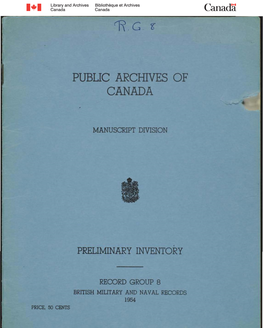 Pubuc Archives of Canada