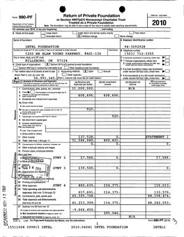 Form 990-PF Return of Private Foundation