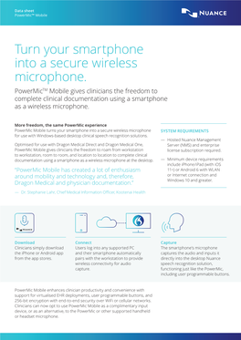 Turn Your Smartphone Into a Secure Wireless Microphone